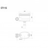 Bocal de liquide Rizoma type Next CT115