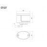 Réservoir de fluides Rizoma "Next" CT127