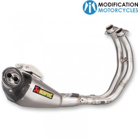 Ligne d'échappement complète Racing Acier inoxydable et Titane pour préparation moto Vintage