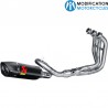Ligne d'échappement complète Racing Acier inoxydable et Carbone Yamaha XSR900 prépa moto Vintage