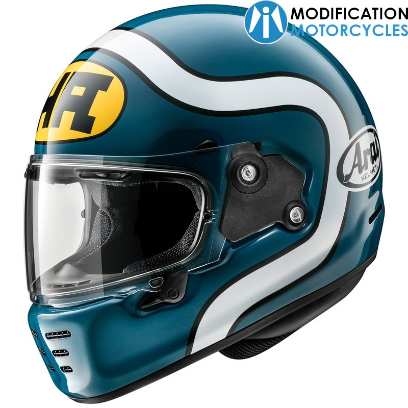 Casque intégral ARAI Concept-X HA Blue Arai Helmet pour Café Racer et Scrambler Casque intégral ARAI Concept-X HA Blue Arai Helmet pour Café Racer et Scrambler