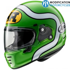 Casque intégral ARAI Concept-X HA Green Arai Helmet pour Café Racer et Scrambler