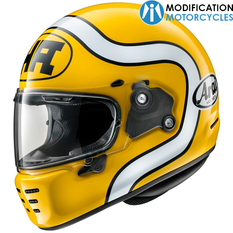 Casque intégral ARAI Concept-X HA Yellow Arai Helmet pour Café Racer et Scrambler