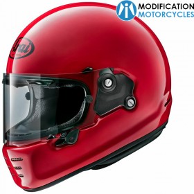 Casque intégral ARAI Concept-X Sport Red Arai Helmet pour Café Racer et Scrambler
