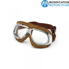 Lunettes moto vintage Classic Goggle transparentes pour moto Vintage