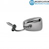 Rétroviseur vintage type embout de guidon chrome