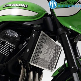 Protection de radiateur inox Yoshimura 454-290-0B pour Kawasaki Z900RS pour moto Vintage
