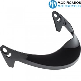 Visière casque Eliminator Noir pour moto Vintage