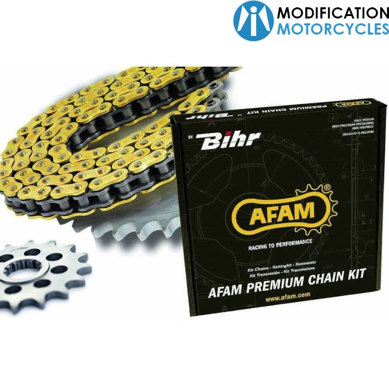 Kit chaîne AFAM 520 type XSR AFAM Triumph Street Twin