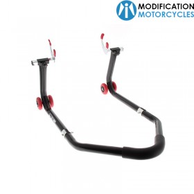 Béquille arrière démontable universelle noir avec supports en V Bihr