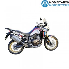 Protections latÃ©rales alu noir Honda CRF1000L Africa Twin Bihr pour Café Racer et Scrambler