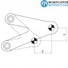 Commandes reculées LSL pour Honda CB750 Seven Fifty pour moto Vintage