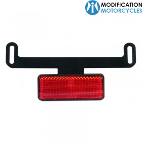 Catadioptre horizontal pour support de plaque Lightech pour Café Racer et Scrambler