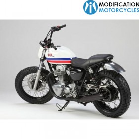 Garde-boue arrière poli pour W800 et W650