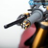 Embouts de guidon Dual Dise Noir/Or pour moto Vintage LSL 135-D07GO