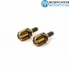 Embouts de guidon Dual Dise Noir/Or pour moto Vintage LSL 135-D07GO