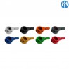 Leviers standard V-PARTS taillés masse noir/visserie alu pour Honda CB750 Seven Fifty pour moto