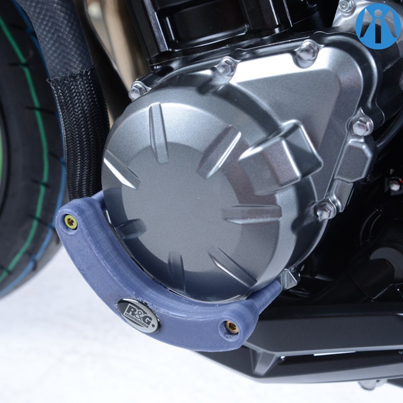 Slider moteur gauche noir Kawasaki Z900RS pour moto Vintage
