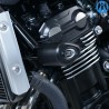 Tampons de protection Aero noir pour Kawasaki Z900RS pour moto Vintage