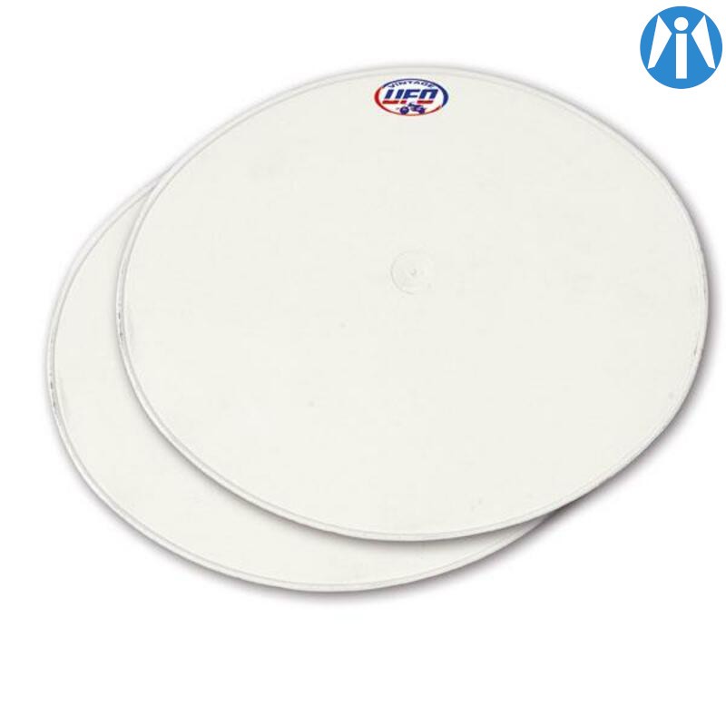 Plaques numéro UFO Oval blanc (set de 2) UFO Plast pour Café Racer et Scrambler