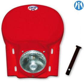 Plaque phare universelle Vintage Enduro UFO Plast pour Café Racer et Scrambler