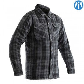 Sur-Chemise moto RST Lumberjack Kevlar® CE textile gris RST pour Café Racer et Scrambler