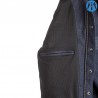 Sur-Chemise moto RST Denim Kevlar® CE textile Bleu RST pour Café Racer et Scrambler