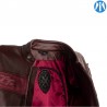 Blouson RST Brandish CE cuir rouge homme RST pour Café Racer et Scrambler