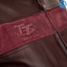 Blouson RST Brandish CE cuir rouge homme RST pour Café Racer et Scrambler