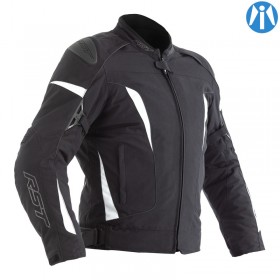Blouson RST GT CE textile Noir/Blanc RST pour Café Racer et Scrambler