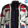 Veste RST Adventure-X CE textile Ice/Blue/Red homme RST pour Café Racer et Scrambler
