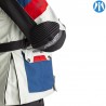Veste RST Adventure-X CE textile Ice/Blue/Red homme RST pour Café Racer et Scrambler