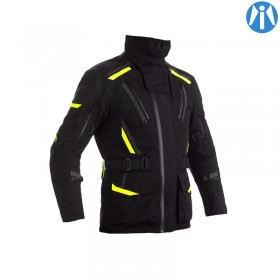 Veste RST Pathfinder CE textile Noir/Jaune Fluo RST pour Café Racer et Scrambler
