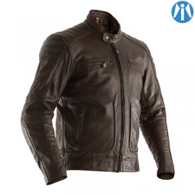 Veste RST Roadster II cuir Marron RST pour Café Racer et Scrambler