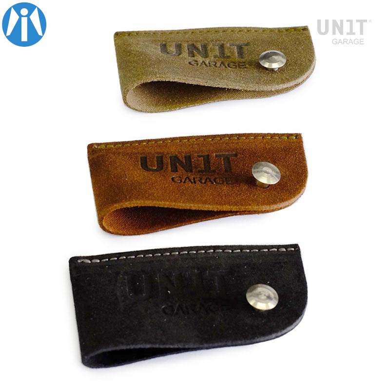 Etui à clé suède en daim ciré pour moto Vintage Etui à clé suède en daim ciré pour moto Vintage