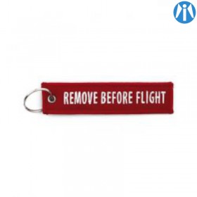 Porte-Clé Remove Before Flight rouge pour moto Vintage