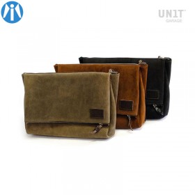 Fezzan Messenger Bag fente en cuir pour moto Vintage