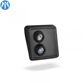 Plaque frontale avec double optique