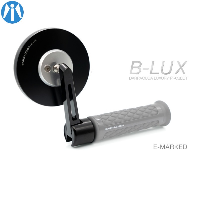 Rétroviseurs Barracuda Skin-S Bar End aluminium B-LUX (paire) Rétroviseurs Barracuda Skin-S Bar End aluminium B-LUX (paire)