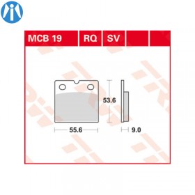 Plaquettes de frein AV organiques pour séries R Classic 2V et