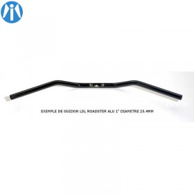 Guidon LSL Roadster noir 25,4mm