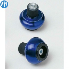 Embouts de guidon LSL type "Crash Ball" bleu