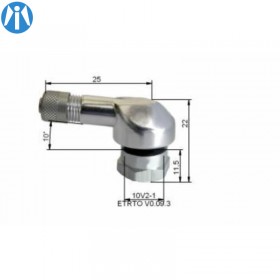 Valve coudée en Aluminium pour pneumatique