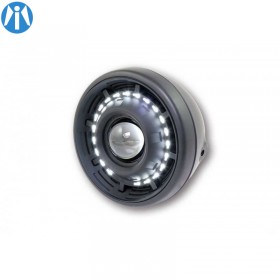 Optique de phare LED noir Cyclope