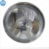 Optique de phare British noir cerclage chrome 7"