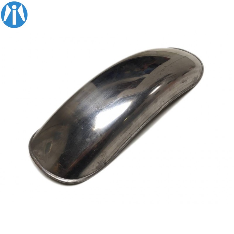 Garde boue avant acier chrome universel 340x115mm