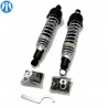 Paire d'amortisseurs noir et chrome universels 325mm