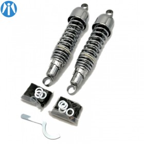 Paire d'amortisseurs chromés universels 325mm