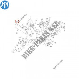 Silencieux origine Street Twin chrome - droit
