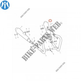 Silencieux origine Bonneville chrome et noir - droit